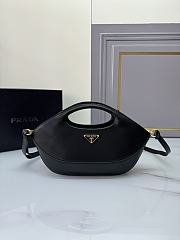 Prada Medium Leather Handbag Black Size 32 × 19 × 4.5 cm - 1