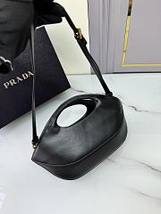 Prada Medium Leather Handbag Black Size 32 × 19 × 4.5 cm - 6