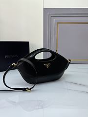 Prada Medium Leather Handbag Black Size 32 × 19 × 4.5 cm - 4