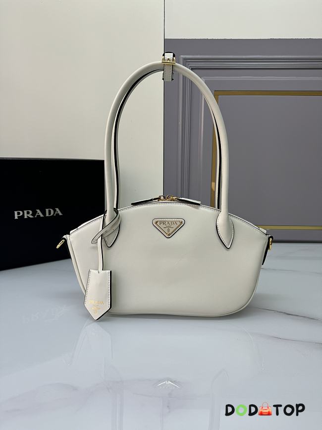 Prada Small Leather Handbag 1BA427 White Size 31 × 16 × 11 cm - 1