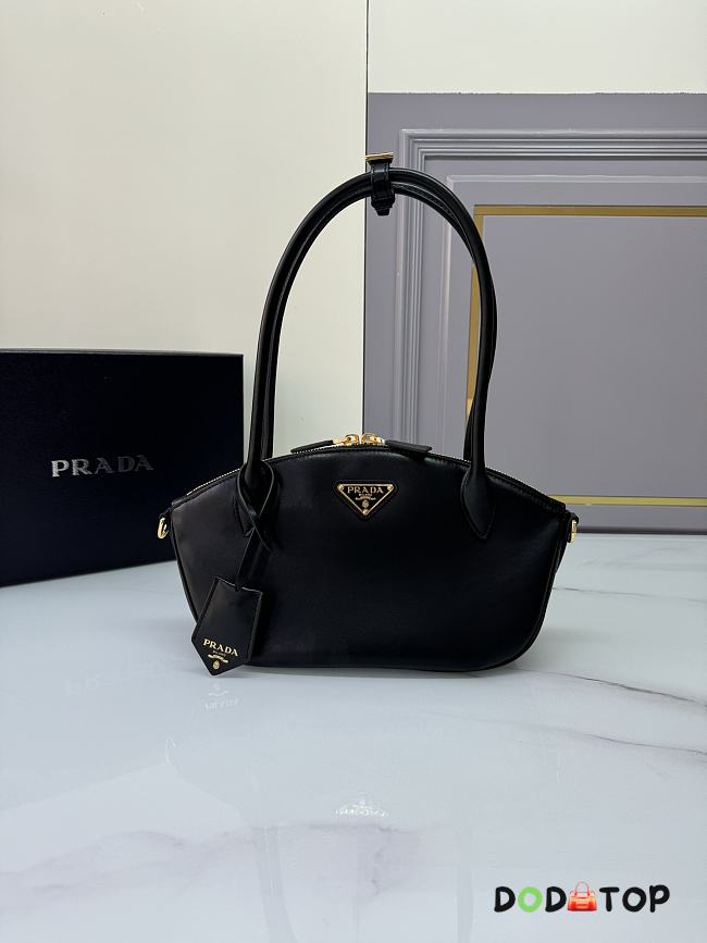 Prada Small Leather Handbag 1BA427 Black Size 31 × 16 × 11 cm - 1