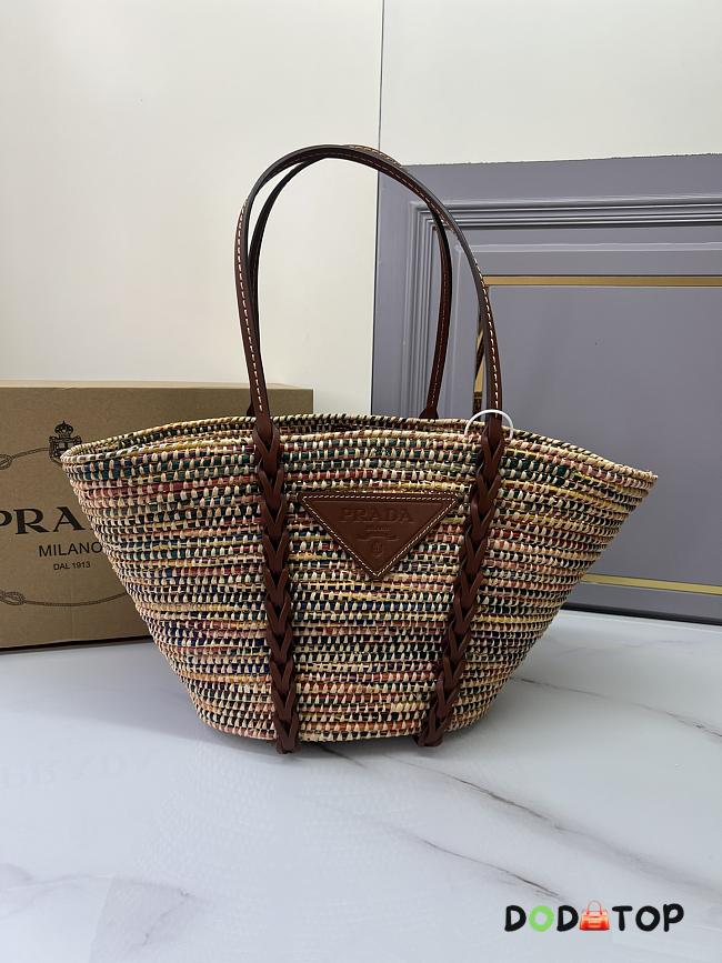 Prada Raffia Tote Handbag Size 25 x 50 x 16 cm - 1