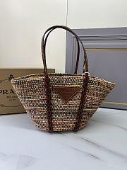 Prada Raffia Tote Handbag Size 25 x 50 x 16 cm - 1