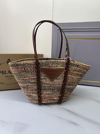 Prada Raffia Tote Handbag Size 25 x 50 x 16 cm