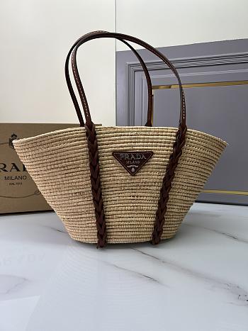 Prada Raffia Tote Handbag 01 Size 25 x 50 x 16 cm