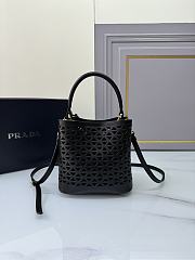 Prada Leather Bucket Bag Black Size 18 × 17 × 10.5 cm - 6