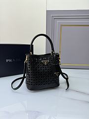 Prada Leather Bucket Bag Black Size 18 × 17 × 10.5 cm - 4