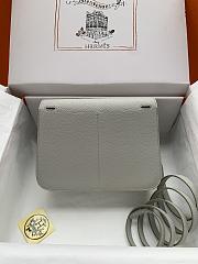 Hermes Halzan 25 Gray Silver Buckle Size 25 cm - 3