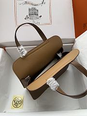 Hermes Halzan 25 Chestnut Silver Buckle Size 25 cm  - 5