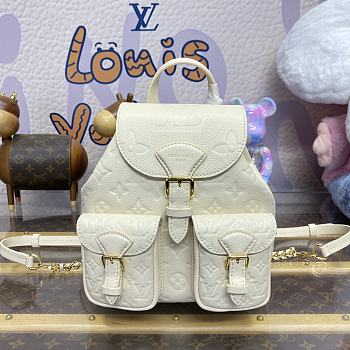 Louis Vuitton M47106 Milk White Backpack Size 20 x 22 x 14 cm