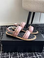 Chanel Sandals Black/White/Beige/Pink - 2