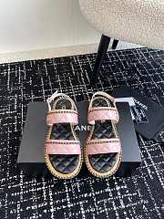 Chanel Sandals Black/White/Beige/Pink - 4