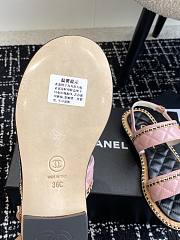 Chanel Sandals Black/White/Beige/Pink - 3