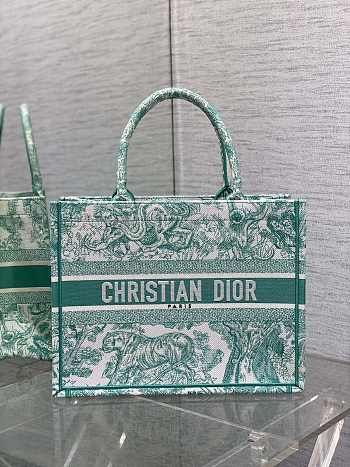 Dior Book Tote Green Medium Size 36 x 18 x 28 cm
