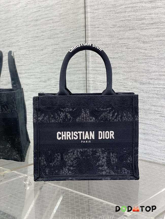 Dior Book Tote Black Small Size 26 x 8 x 22 cm - 1