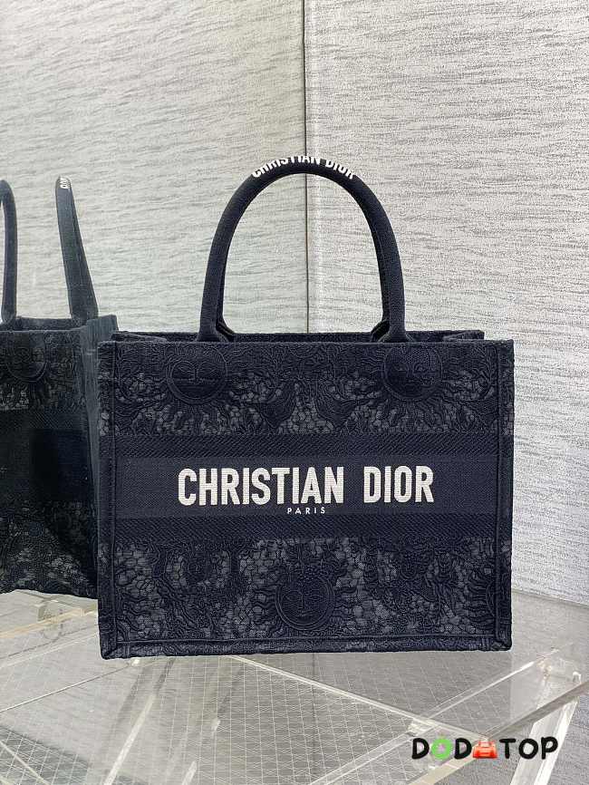 Dior Book Tote Black Medium Size 36 x 18 x 28 cm - 1