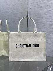 Dior Book Tote White Medium Size 36 x 18 x 28 cm - 1