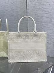 Dior Book Tote White Medium Size 36 x 18 x 28 cm - 5