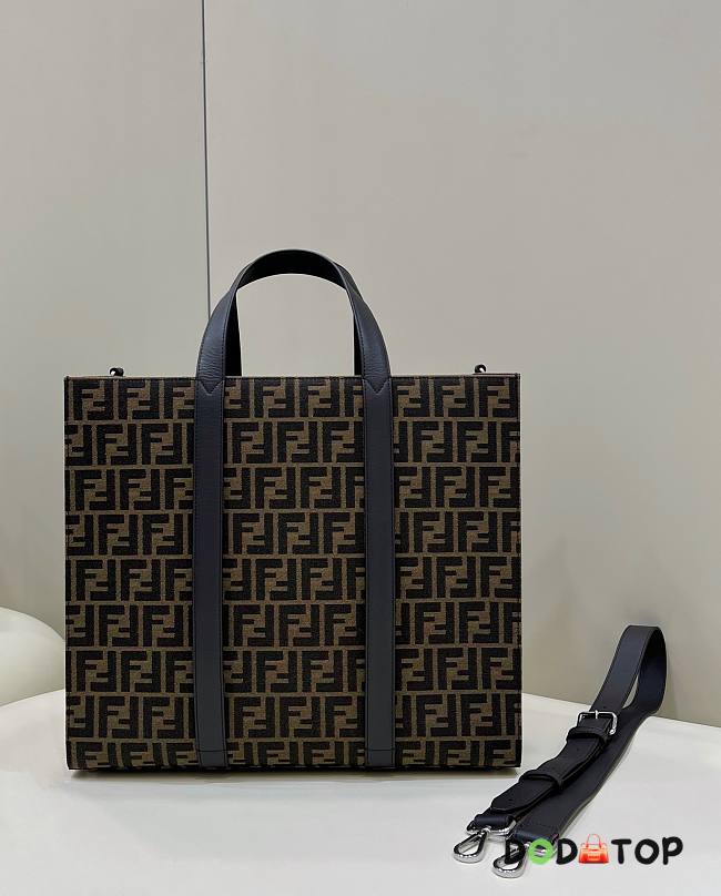 Fendi Brown Fabric Shopping Bag Size 42 x 18 x 36.5 cm - 1