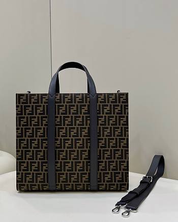 Fendi Brown Fabric Shopping Bag Size 42 x 18 x 36.5 cm