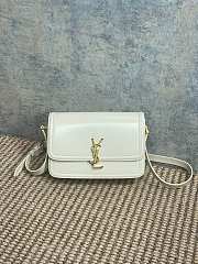 YSL Medium Solferino White Gold Hardware Size 23 x 16 x 6 cm - 1