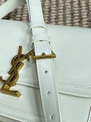 YSL Medium Solferino White Gold Hardware Size 23 x 16 x 6 cm - 6