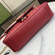 Gucci GG Marmont Burgundy Bag Size 26 x 13 x 6 cm  - 6