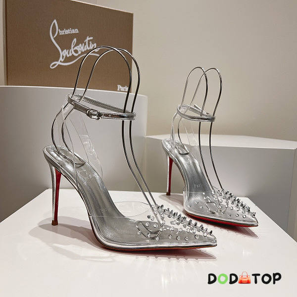 Christian Louboutin Ankle Strap Sandal Silver - 1