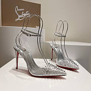 Christian Louboutin Ankle Strap Sandal Silver - 1