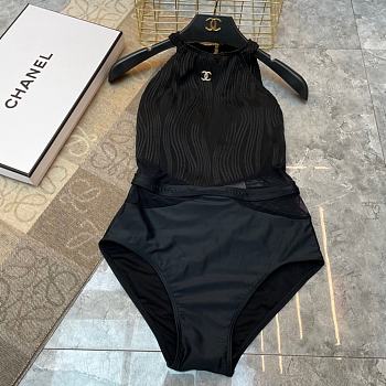 Chanel One-Piece Swimsuit Black