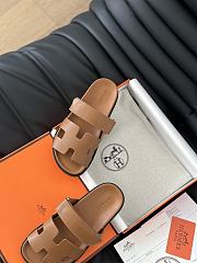 Hermes Brown Slippers - 2