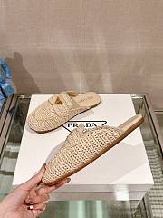 Prada Mules Black/White/Beige  - 5