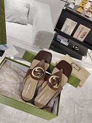 Gucci Blondie Slippers Brown - 2