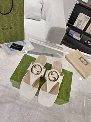 Gucci Blondie Slippers White - 1