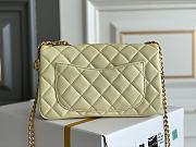 Chanel Flap Bag Lambskin Leather Gold Hardware Size 23.5 cm - 6