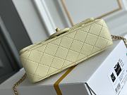 Chanel Flap Bag Lambskin Leather Gold Hardware Size 23.5 cm - 5