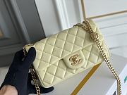 Chanel Flap Bag Lambskin Leather Gold Hardware Size 23.5 cm - 4