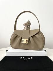 Celine Medium Polly Bag in Supple Calfskin Size 33 × 19 × 9 cm - 3