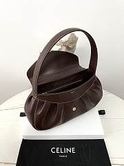 Celine Medium Polly Bag in Supple Calfskin Brown Size 33 × 19 × 9 cm - 3