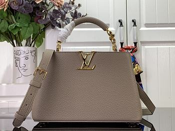 Louis Vuitton Capucines Small Handbag M48865 Grey Size 27 x 18 x 9 cm