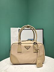 Prada Re-Edition 1978 Small Two-Handle Bag Beige Size 25 x 14.5 x 7.5 cm - 1