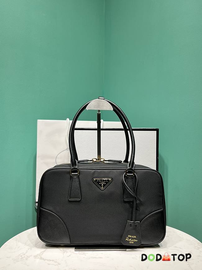 Prada Re-Edition 1978 Medium Two-Handle Bag Black Size 30 x 17.5 x 9 cm - 1