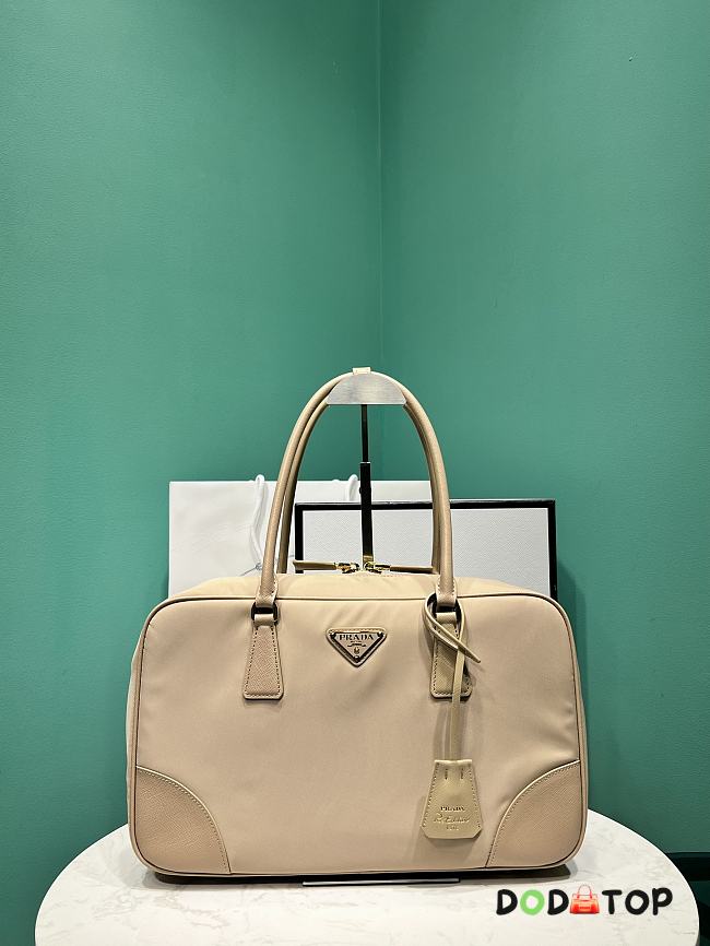 Prada Re-Edition 1978 Large Two-Handle Bag Beige Size 35 x 21.5 x 10 cm - 1