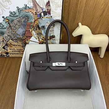 Hermes Birkin Shoulder Swift Leather Brown Size 29 cm