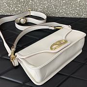 Valentino Vlogo 1960 Nappa Leather Shoulder Bag White Size 26 x 13 x 9 cm - 6