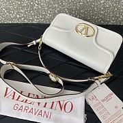 Valentino Vlogo 1960 Nappa Leather Shoulder Bag White Size 26 x 13 x 9 cm - 5