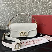 Valentino Vlogo 1960 Nappa Leather Shoulder Bag White Size 26 x 13 x 9 cm - 2