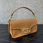 Valentino Vlogo 1960 Nappa Leather Shoulder Bag Caramel Size 26 x 13 x 9 cm - 2