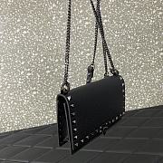 Valentino Garavani Rockstud Small Leather Crossbody Bag Black Size 18.5 x 12 x 4 cm - 5