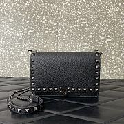 Valentino Garavani Rockstud Small Leather Crossbody Bag Black Size 18.5 x 12 x 4 cm - 4